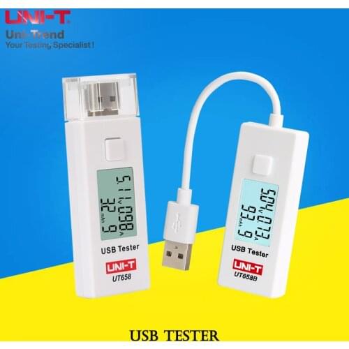 UNI-T UT658/UT658B USB Tester; Mobile Phone/Notebook/Mobile Power/Voltage Current Monitor