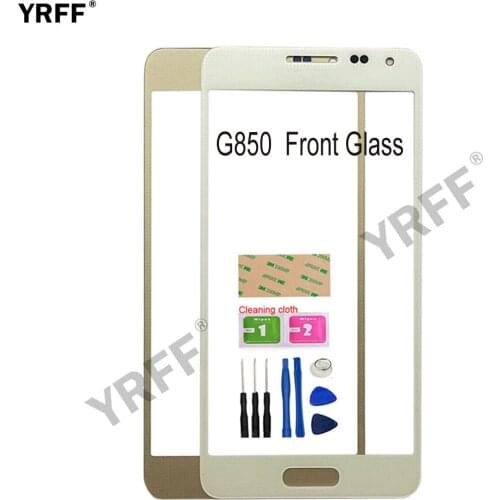 4.7'' Mobile Front Panel Glass For Samsung Galaxy Alpha G850F G850 Front Glass (No Touch Screen Digitizer Panel ) Outer Glass