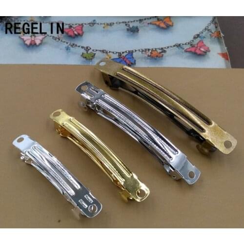 REGELIN Antique Bronze Hair Jewelry Settings Blank Base 10pcs DIY Vintage Hairclip Hairpins Barrette Retro Hair Wear Accessories