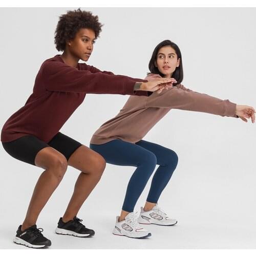 NWT Woman Outdoor Sport Long Sleeve Sweatshirts Yoga Loose Fit Gym Fitness Athletic Running Trainning Sweatshirt