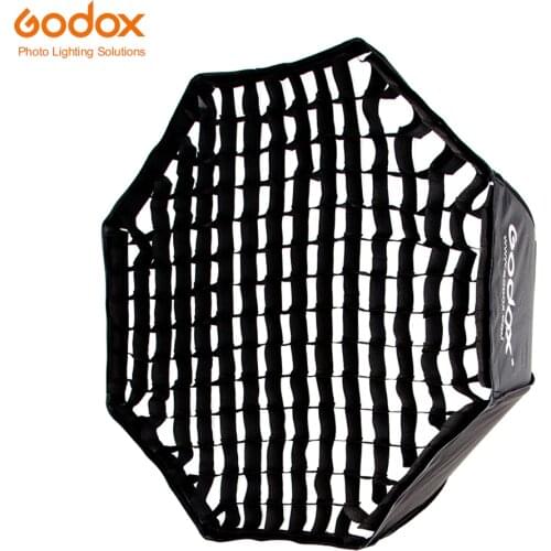 Godox Portable 120cm 47" Honeycomb Grid Octagon Umbrella Softbox Photo Softbox Reflector for Flash Speedlight