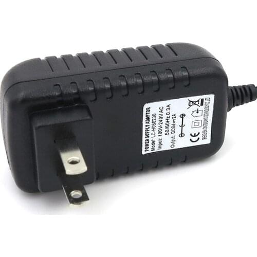1PCS 6V2A 2000mA Charger Converter Power Supply Adapter US/EU/UK/AU Plug DC 5.5*2.1mm for Electric heating shoes Fast Shipping