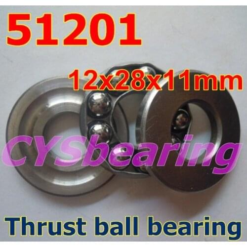 12X28X11 mm 51201 plane axial thrust ball bearing 12*28*11mm for 12mm shaft