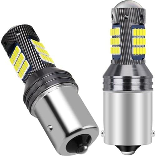 2pcs New 1156 BA15S 7506 P21W R10W Super Bright LED Car Brake Light Turn Signal Bulb Auto Backup Reverse Lamps Red White Yellow
