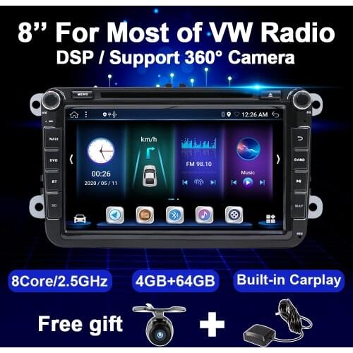 Android Car Radio GPS For VW Passat B6 B7 Polo GOLF 5 6 Amarok Touran Jetta Tiguan Magotan CC T5 Seat Multimedia Autoradio 2 DIN