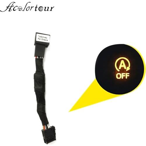 Car Start Stop Turn Off Switch Automatic Engine Control Start-Stop Close System Harness Plug Play For Skoda Octavia 3 MK3