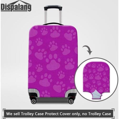 Dispalang Cat Paw Case Cover Thick Elastic Luggage Protective Cover With Zipper For 18-30 inch Trunk Case Travel Suitcase Covers
