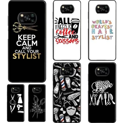 Hair Stylist Hairdresser For Xiaomi Mi 11 Ultra Note 10 Lite Mi 9T 10T Pro Case For POCO M3 X3 Pro F1 F2 F3 Cover
