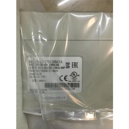 Delta inverter VFD-B VFD110B43A new original 11KW 460V 380V
