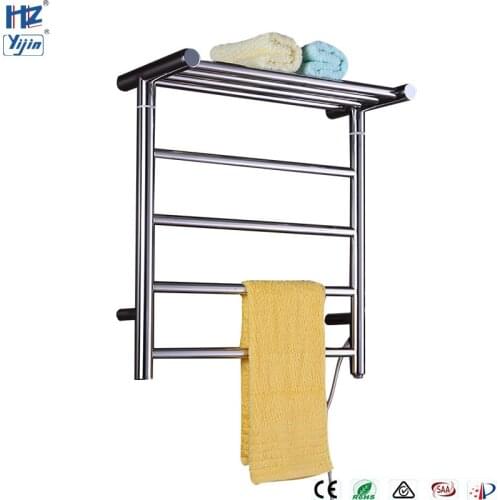 TW-RD15 Stainless Steel Electronic Towel Dryer Rail Wall Mount Towel Warmer Rack Bathroom Holder Shelf