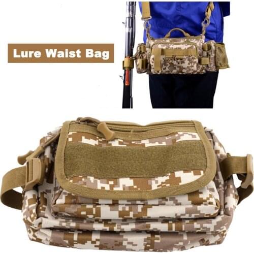 Camouflage Yellow Fashion Four-layer Fishing Backpack Canvas Fishing Lure Bag Strong Fishing Equipment