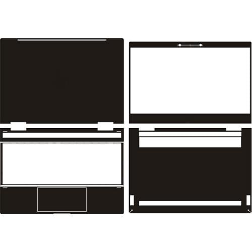 KH Laptop Sticker Skin Decal Carbon fiber Cover Protector for HP 13 AE027TU 13.3"