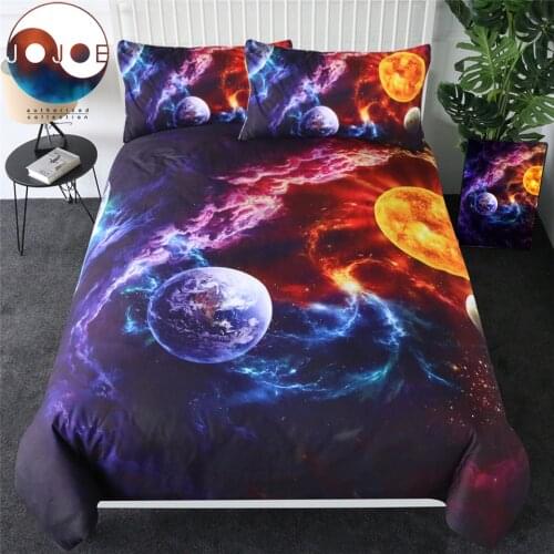 Plan of Salvation by JoJoesArt Bedding Set Planet Earth Bed Cover Galaxy Nebula Home Textiles Universe Outer Space Jogo De Cama