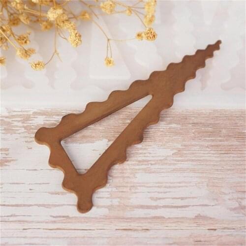 Lace wave hollow out trilateral shape Non-stick Silicone Chocolate Mold Ice Molds Cake Mould Bakeware Baking Tools