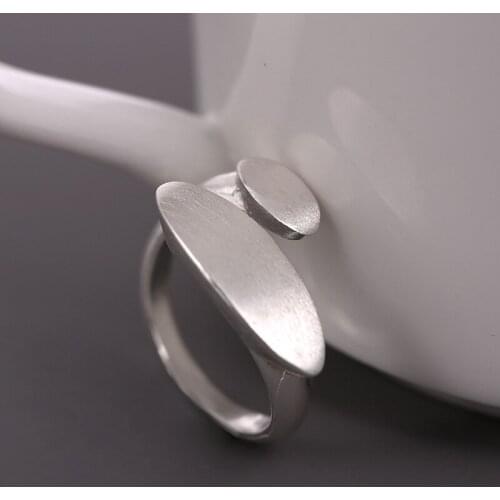 Fashion wedding ring s925 open sterling s-ilver ring simple personality round head s-ilver ring couple wedding gift