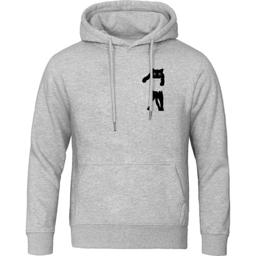 Fashion cartoon print popular solid color windproof hooded hoodies long sleeve fleece sweatshirts men hip hop streetwear jackets