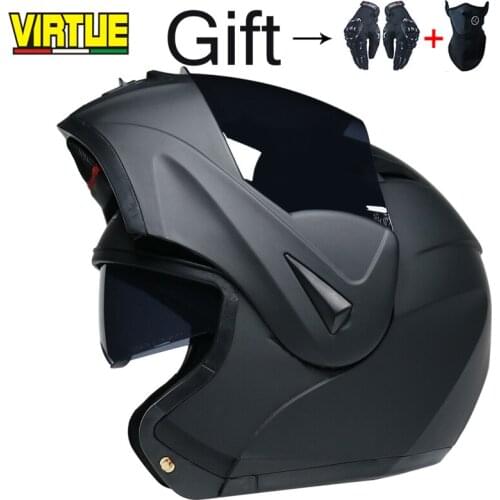 Flip Up Motorcycle Helmet With Inner Sun Visor casque moto Free shipping