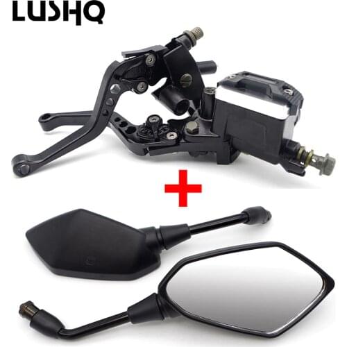 Motorcycle Brake Clutch Lever Pump moto mirror for yamaha v-max honda xr 600 ducati monster yamaha yzf 250 yamaha raptor 660