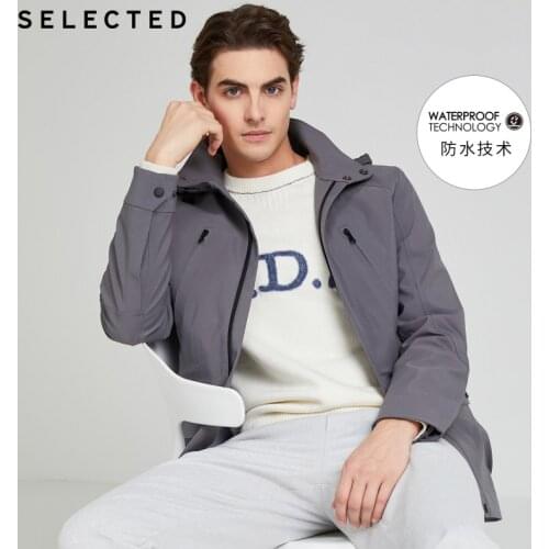 SELECTED Mens Water Proof Fashion Hooded Jacket S|4201OM513