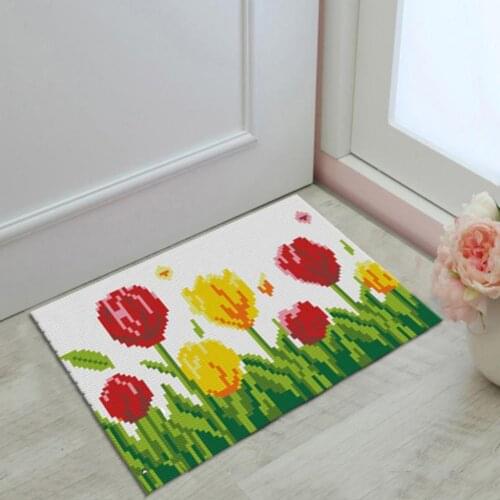 Latch Hook Rug Kit Includes Complete Tools, DIY Carpet Cushion Home Ornaments