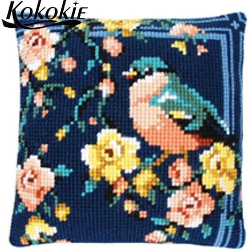 DIY knitting needles kit for embroidery yarn pillowcase cross stitch pillowcase embroider needlework kits cushion cover kits