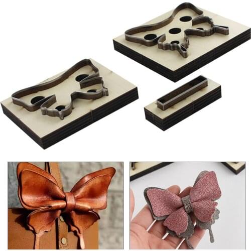 New Die Cut Steel Punch Cutter Butterfly Cutting Mold Wood Dies for Leather Crafts Japan Knife Art Template