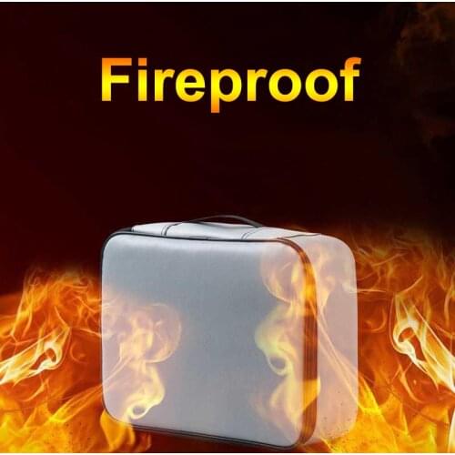 Fireproof Bank Card Package With Lock Document Storage Box Household Family Account Book Multi-function Box Certificate Document