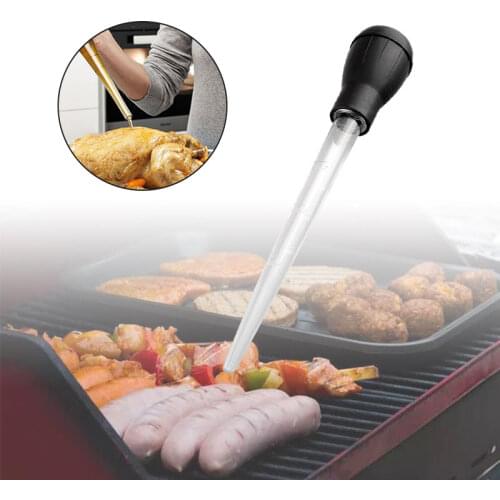 30ml BBQ Oil Dropper Kitchen Cooking Accessories Gadgets Chicken Turkey Poultry BBQ Syringe Pastry Tube BBQ Needle Kitchen Tool