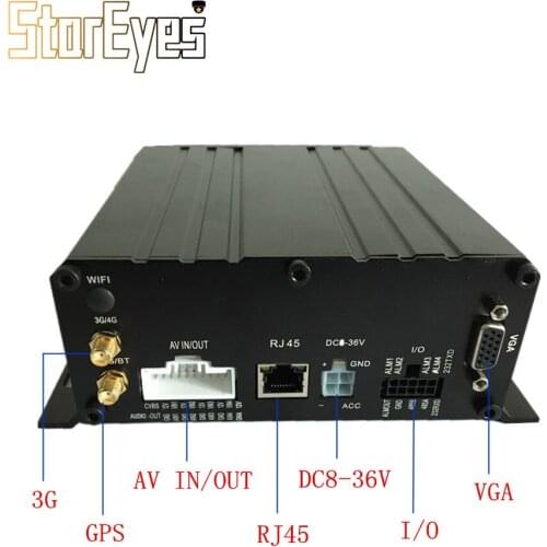 Trailer Truck Taxi Vehicle Car School Bus AHD 720P 4Channel HDD SD Card Mobile DVR with GPS 3G