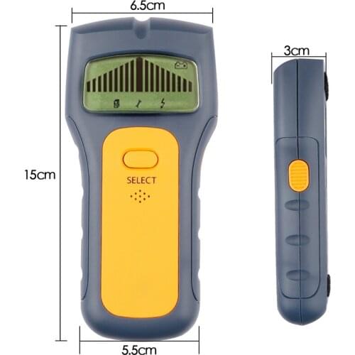 Wall Sensor Scanner - 3 in 1 Electronic Stud Sensor Beam Finders Wall Detector Center Finding with LCD Display for Wood AC Wire