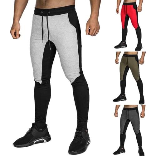 Sports Pants For Men Sweatpants Running Track Pants Mens Joggers Slim Fit Trousers Men Athletic Black and White Pants Men Long