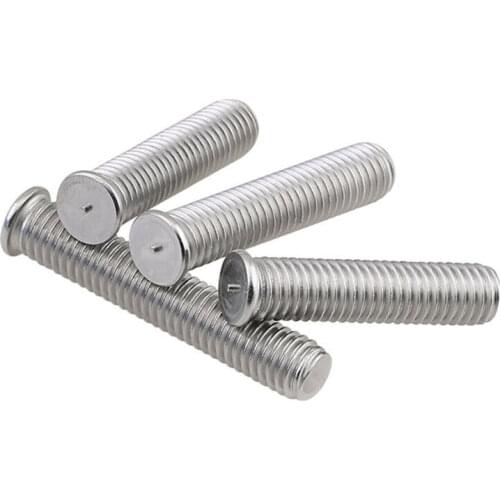 Welding Screws M3 M4 M5 M6 M8 304 Stainless Steel Weld Threaded Studs Spot Welding Screws Point Nail For Capacitor Discharge