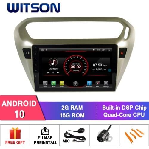 WITSON Android 10.0 CAR DVD SYSTEM for CITROEN ELYSEE/PEUGEOT 301 car dvd player link/DAB support