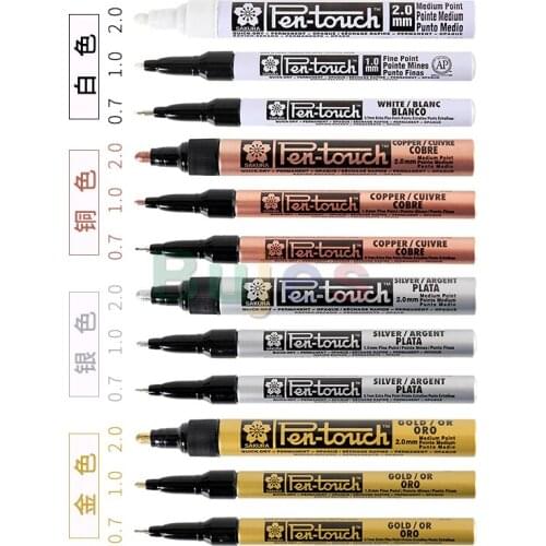 Japan SAKURA Paint Pen XPSK Gold Silver White Copper, Car Touch-up Marker Pen Waterproof Gold-plated Does Not Fade