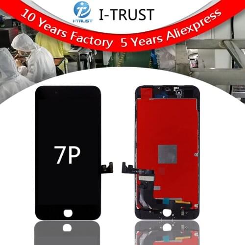 100PCS Grade A+++ LCD For iPhone 7 Plus LCD Replacement Touch Screen Digitizer Assembly Display No Dead Pixel Free Shipping