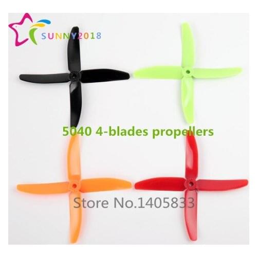 12Pair 4040 5040 3-blades 5040 4-blades Propeller The "Indestructible" Props For QAV250 280 180 ZMR 250 280 FPV Mini Quadcopter