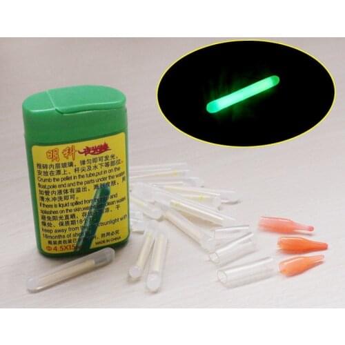 15/20PCS Size S L Light Night Float Rod Lights Dark Glow Stick Useful Fishing Fluorescent Lightstick Fishing Floats