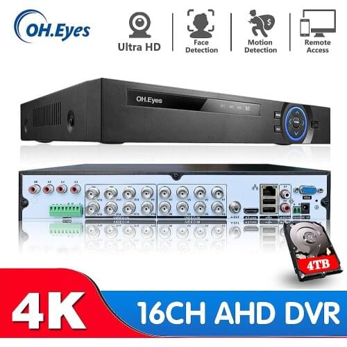 16CH 4K 8MP 5MP Hybrid AHD DVR Human Motion Detection CCTV Video Surveillance Recorder 16 Channel DVR Security Camera System