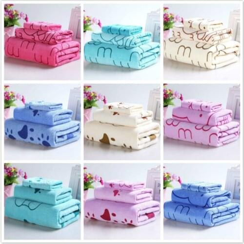 3 Pcs Bath Towel Set Microfiber Good Water Absorption Bath Face Towel Water Absorbing Bathing Towels Beach Towel