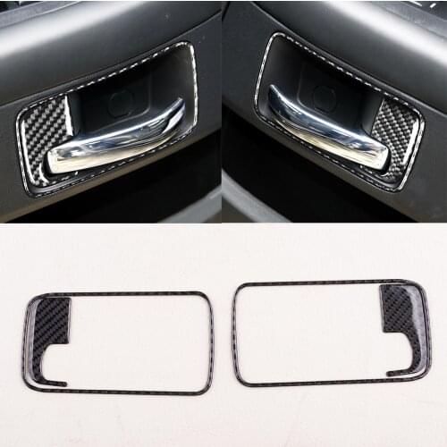 4pcs Car Interior Door Handle Bowl Panel Cover Trim Fit for Dodge Challenger 2008 2009 2010 2011 2012 2013 2014 Left Hand Drive