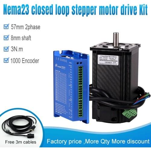 57 Hybrid Closed-loop Stepper Motor Driver 3nm Servo Motor LC57H2100+LCDA257S step motor driver closed loop motor 2phase Nema23