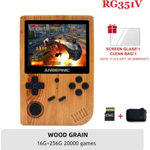 ANBERNIC RG351V 3.5-Inch IPS Handheld Game console 256G Pre-installed 20000 Games Video Retro Game Player With WIFI Kids Gift