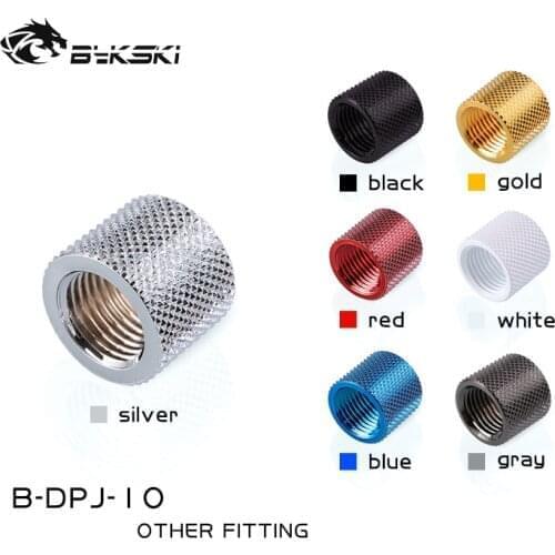 Bykski B-DPJ-10, 10mm Female To Female Fittings, Boutique Diamond Pattern, Multiple Color G1/4 Female To Female Fittings