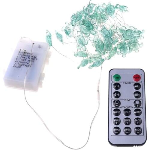 Sea Turtle Decorative String Light Ft 40 LED USB Plug-in Silver Copper Wire Dropshipping