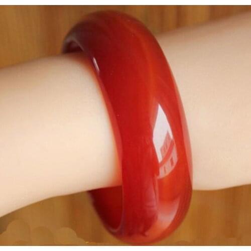 Designer jewelry naturally widens and thickens red agate boutique bangle fine jewelry