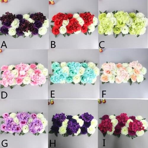 1 Set artificial flower row DIY silk flower wedding arch road lead all various types decoration for home hotel party decor DIY