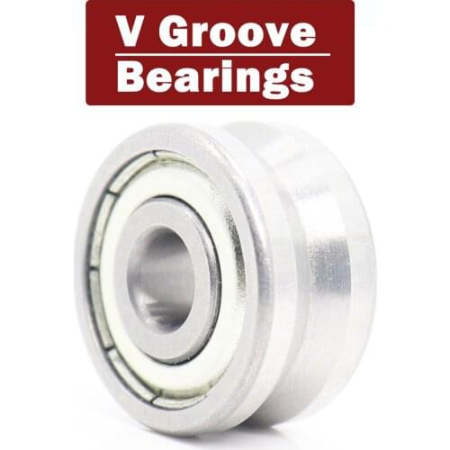 LV62010 ZZ bearing wheel 1PC 6*20*10mm LV series V groove pulley Traces walking guide rail bearings roller LV62010ZZ