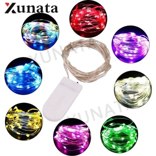 Cell Battery Powered 2M 20 Led Silver Copper Wire Mini Fairy String Lights Christmas Light Xmas Lamp For Holiday Wedding Party