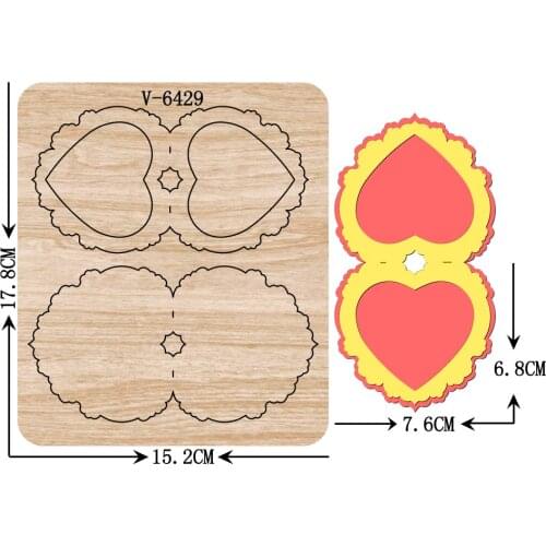 New card Wooden Dies Cutting Dies Scrapbooking /Multiple Sizes / V-6429 Compatible with most die cutting machines