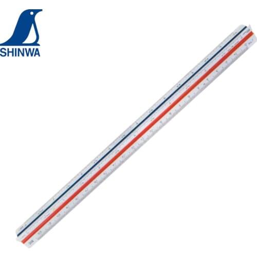 Penguin SHINWA Triangle Ruler Scale for Architects Real-estate Surveyors Microcopy Shipbuilder Drawing Reading Measurement
